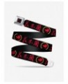 Disney Mulan Black And red Seatbelt Belt $10.21 Belts
